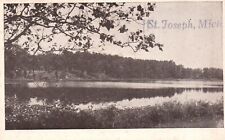 Postcard MI St Joseph Michigan Water Scene Unused Antique Vintage PC a7983 picture
