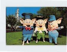 Postcard Three Little Pigs Disneyland USA picture