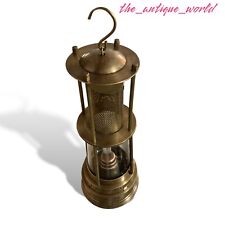 Antique 10'' Nautical Brass Minor Lamp Maritime Ship Oil Lantern Gift Item picture