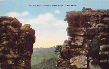 Delta AL Alabama Cheaha State Park Pulpit Rock Anniston 1930s Vtg Postcard R9 picture