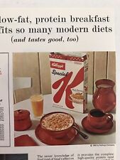 Vtg 1963 Print Ad Kelloggs Special K Cereal picture
