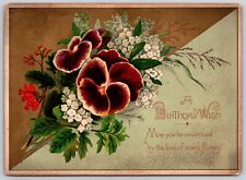 A birthday wish Victorian era birthday card picture