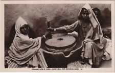 PC ETHNIC TYPES HAND MILL FOR GRINDING CORN INDIA REAL PHOTO (a24913) picture