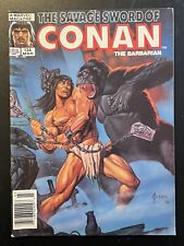 SAVAGE SWORD OF CONAN #134 (1987) AWESOME JUSKO GORILLA COVER  NICE COPY picture