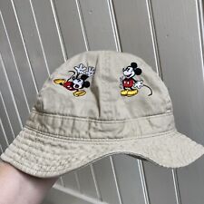 vintage mickey bucket canvas hat Embroidered Mickey Disneyland Resort picture