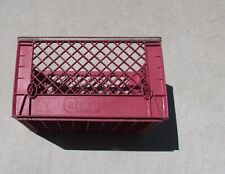 Vintage Red  Carnation Phoenix plastic / steel band Milk Crate   19 x 13w x 11 picture