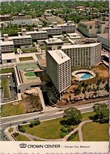 Aerial View Crown Center Hotel & Office Complex Kansas City, Missouri - Postcard picture