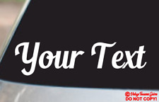 YOUR TEXT Vinyl Decal Sticker Car Window Bumper CUSTOM Personalized Lettering picture