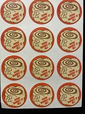Vintage 80’s Trend CINNAMON ROLL Scratch & Sniff Sticker Sheet picture