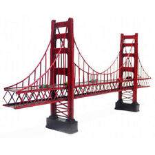 Handwork Iron Art Golden Gate Bridge Model Retro Home Bar Coffee Shop Decor Gift picture