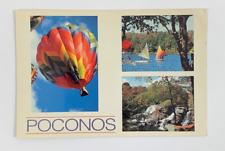 Hot Air Ballooning in the Poconos Pennsylvania Multiview Postcard Posted 2000 picture