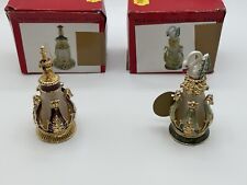 Vintage Perfume Bottles~LOT OF 2~Crystal Glass~Glass Dauber~Italy~Beautiful picture