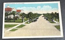 Postcard:  Residence Street Old Cars ~ Mc Allen, Texas picture