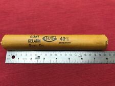 inert dynamite stick, very authentic looking Giant Gelatin picture