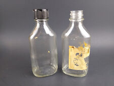 Vintage Glass Medicine Bottles Lot of 2 Marked C 3  picture