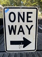 Authentic Retired Road Sign (One Way Right) 24