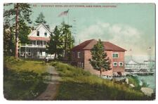 Lake Tahoe California c1907 Brockway Hotel, Hot Springs, Edward H. Mitchell pc picture