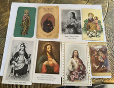 Small collection Vintage Antique Lot Religious prayer Cards picture