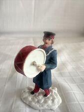 Vintage 1991 Mervyn's Christmas Village Square Drummer Musician Figurine 4