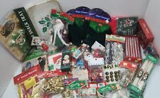 Huge 40+ Pc Lot Assorted Vintage Christmas Ornaments Decorations ~ NOS IOP  picture