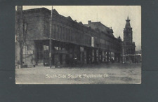 Post Card Real Photo 1908 Rushville IL Southside Square picture