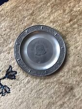 Vintage Pewter Dish Plate WMF Zinn Ges GeSch Bayern Stadt Freising Coat of Arms picture