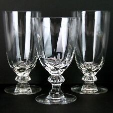 Heisey Crystolite Iced Tea and Water Goblet Set of 3 Pressed Thin Blown Glass picture
