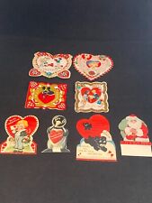 7 Vintage 1938 Valentine's Cards & 1 Christmas Card picture