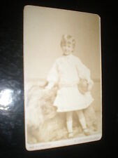 Cdv photograph girl ball by Godbold St Leonards-on-sea c1880s picture