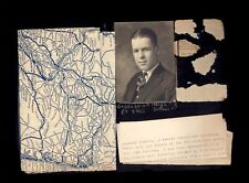 PAGE from ALBUM * 1922 Partial MAP NY PA 5000 miles Summer trip GRADUATION PIC picture