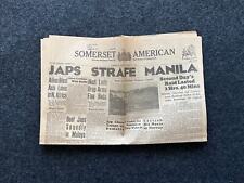 WW2 1942 Fall of Manila Philippines History and Resistance - Luzon Invasion - V picture