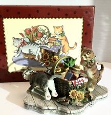 Lang & Wise Curious Cats Susan Winget “Mischief”First Edition 2000 Cat Figures picture