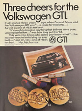 1986 VW Volkswagen GTI vintage print ad picture