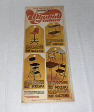Vintage 1970s COSCO Furniture Print AD Chair Table Hamilton Columbus IN 1976 picture