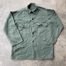 VTG WW2 40S 50s US Army Fatigue Shirt Jacket 13 Star Button Down OG Military picture