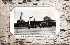 Postcard B. & M. Railroad Station in Sanbornville, New Hampshire picture