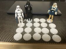 Original And RETRO Star Wars action figure stands FREE USPS PRIORITY SHIPPING picture