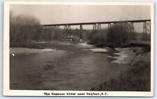 Postcard WI 1948 Belfast The Genesee River Photo View B3 picture