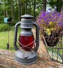 Vintage Dietz Little Wizard Railroad Lantern with ruby  Red Glass picture