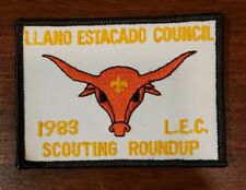 Boy Scout BSA Llano Estscado Council 1983 L.E.C. Scouting Roundup Patch 0153 picture
