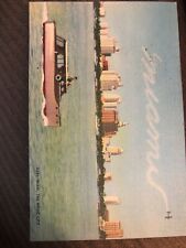 Vintage Linen Postcard Miami, The Magic City, Florida c1940s picture