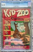 KID ZOO COMICS #1 RARE CGC 6.0 1948 GOLDEN AGE LOW POP  picture