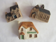 Philip Laureston UK Mini Buildings School / Post Office / House -- 3 Pc Lot picture