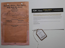 MARILYN MONROE PERSONALLY OWNED SIGNED FORM FOR MAKE UP ARTISTS JULIEN'S AUCTION picture