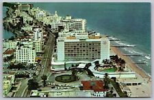 Seville Hotel Oceanfront Hotel Row Miami Beach Florida Aerial View VNG Postcard picture