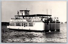 Arnolds Park Iowa~Excursion Boat Empress on West Okoboji Lake~1962 RPPC picture