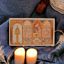 Antique Relic Saint Anthony Holy Card Prayer Card 1800's picture