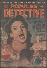 Popular Detective 1947 January. Choking cover.  Pulp picture