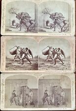 Three 1870s Bunyan's Pilgrim's Progress Allegorical Stereoviews by Weller picture