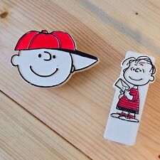 Vintage Peanuts Charlie Brown Tape Dispenser and Linus Stapler picture